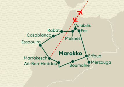 Karte Marokko 2024